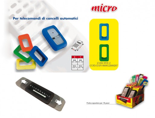 Salvatelecomando Micro per cancelli automatici-conf. da 2 pz.