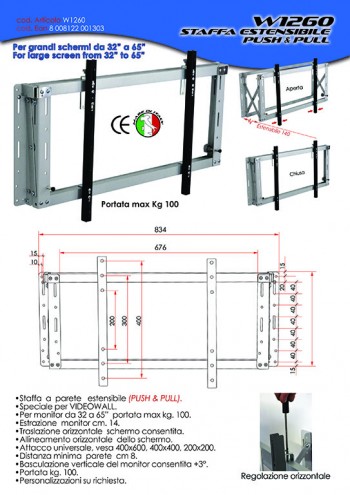 Staffa per videowall...