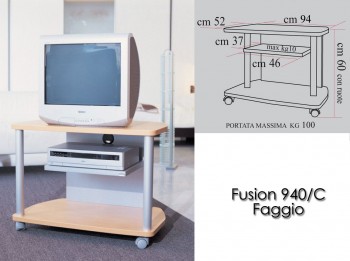 Porta tv con ruote fusion...