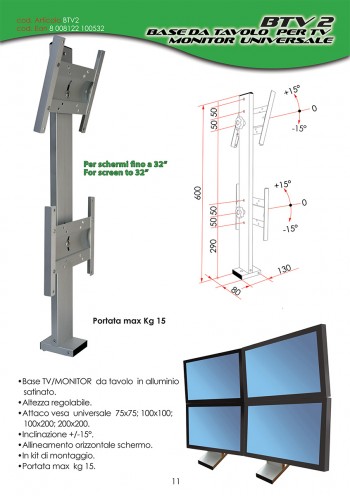 Base porta tv doppio...