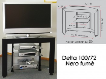 Porta tv con ruote - delta...