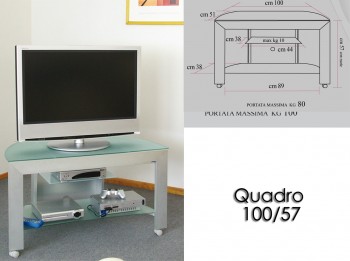 Porta tv con ruote Quadro...