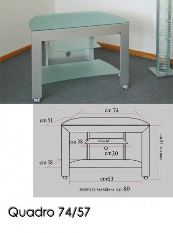 Porta tv con ruote